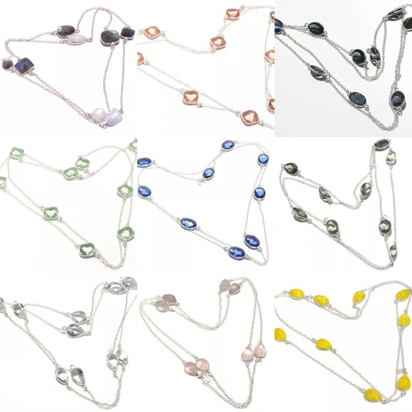 Assorted Long Necklaces 32-36” - Picture 2 of 3